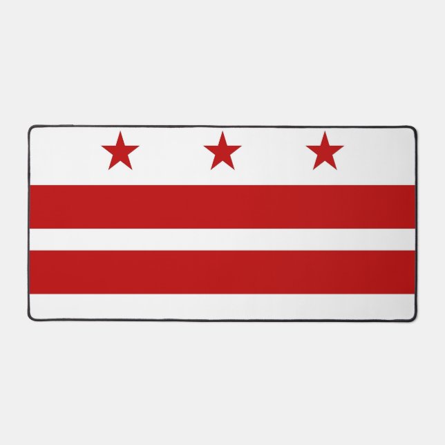 Desk Mat with flag of Wasshington DC (Front)