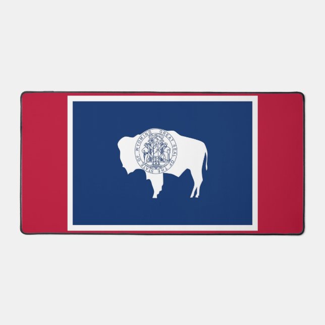Desk Mat with flag of Wyoming State (Recto)