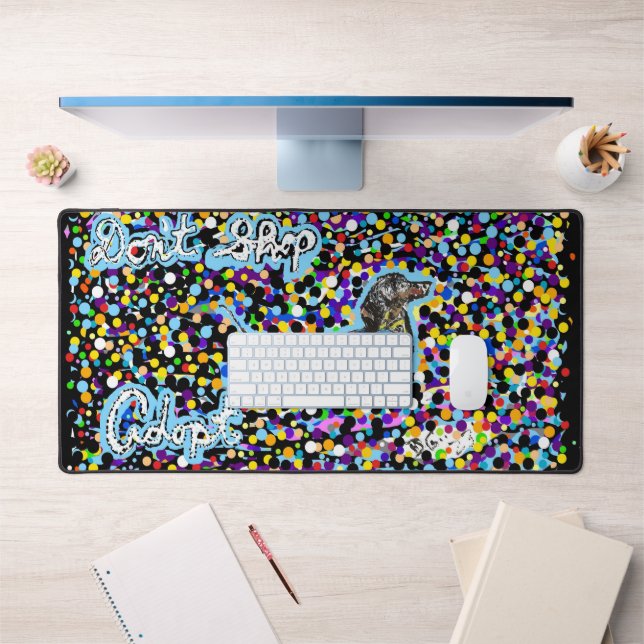 Desk Mat with Pet Shelter Message (Office 1)