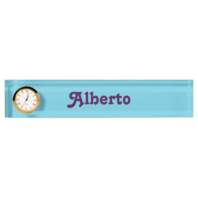 Desk Name Plate Alberto (Front)