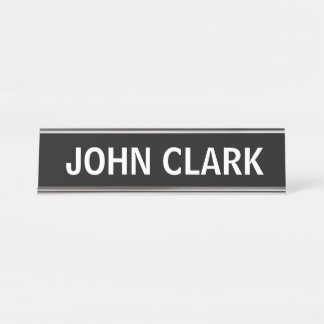 DESK NAME PLATE SIMPLE BASIC CUSTOM