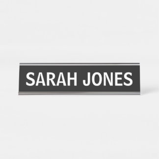 DESK NAME PLATE SIMPLE BASIC CUSTOM