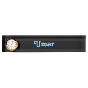 Desk Name Plate Umar
