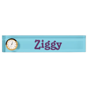 Desk Name Plate Ziggy
