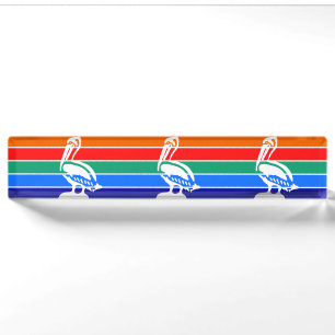 Desk nameplate with Flag of St. Petersburg