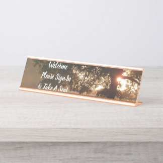 Desk Office Sun Tree Name Design Destiny'S Destiny Plate