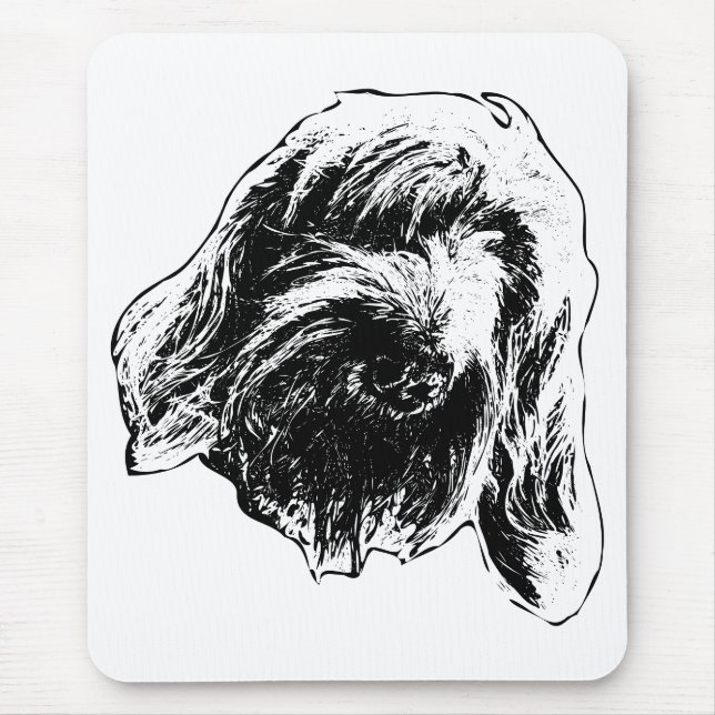 Desk Spinone Calm Mouse Pad (Front)
