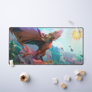 Deskmat de givre Dragon Gaming   Mat personnalisab