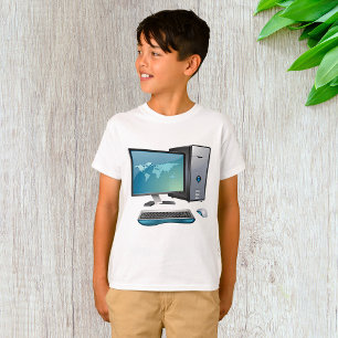 Desktop Computer with Monitor, Keyboard and Mouse T-Shirt