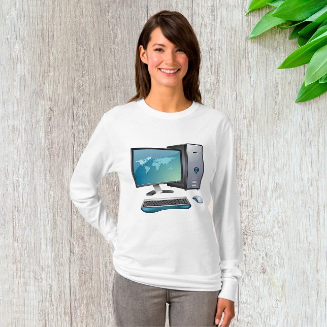 Desktop Computer with Monitor, Keyboard and Mouse T-Shirt (Creator Uploaded)