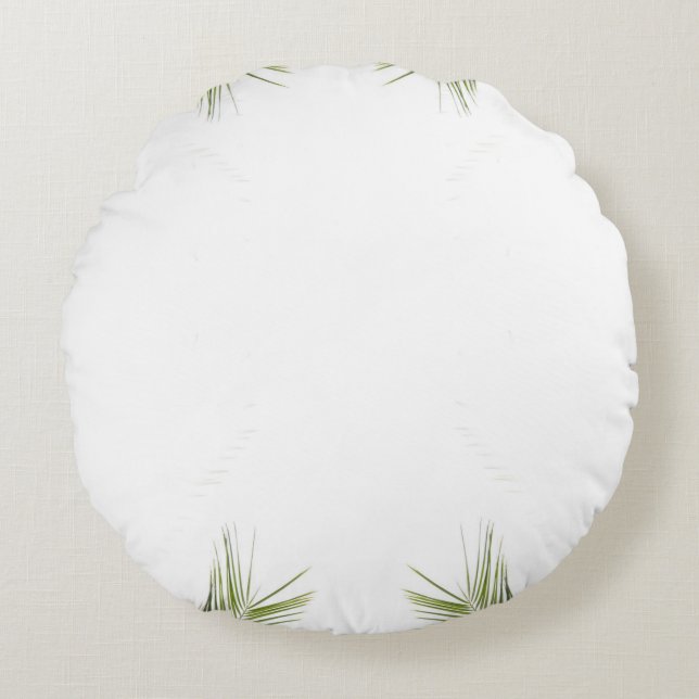 Desktop leaf tree nature round pillow (Front)