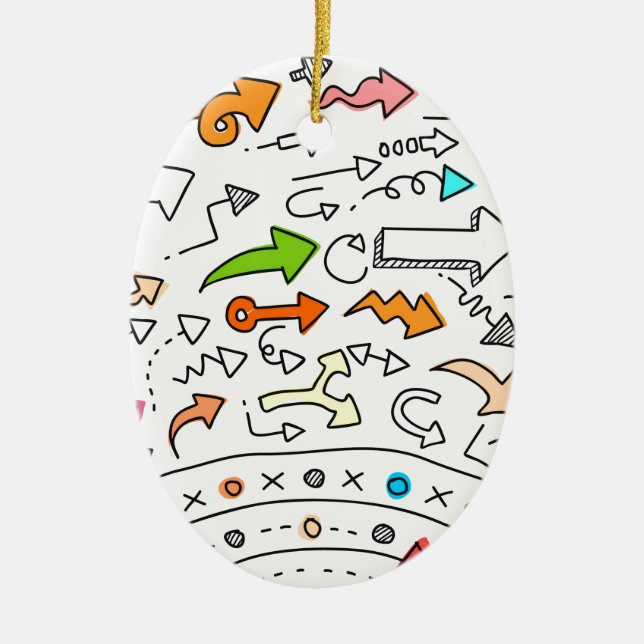 Desktop pattern art graphic design ceramic ornament (Front)