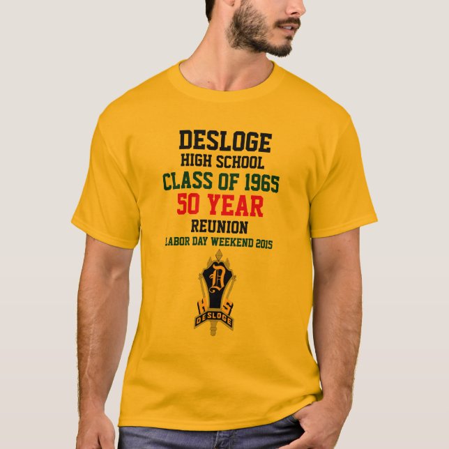 DESLOGE HIGH SCHOOL CLASS OF 65 T-Shirt (Front)