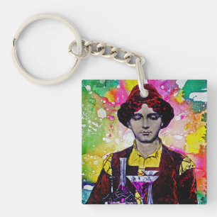 Desmond by Michael Moffa Keychain
