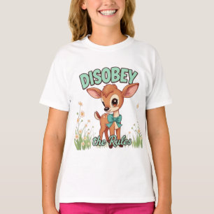 Désobéir aux règles Edgy Design Tshirt