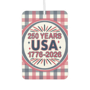 Désodorisant Pour Voiture 250 ans USA Semiquinentenaire 1776-2026
