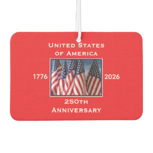 Désodorisant Pour Voiture 250e anniversaire USA Patriotic American Red Car