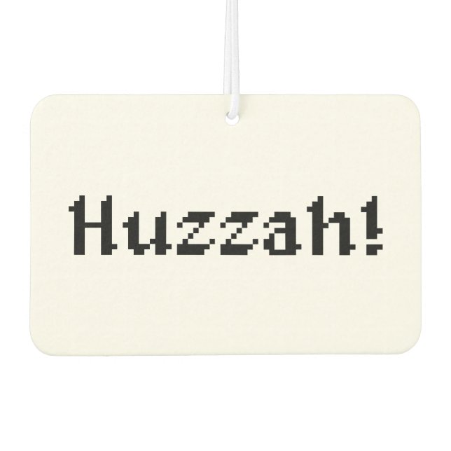 Désodorisant Pour Voiture 8 Bits Huzzah ! (Devant)