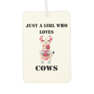 Désodorisant Pour Voiture Adorable fille de l'aube de vache