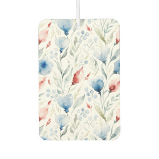 Désodorisant Pour Voiture Aesthetic Watercolor Patriotic Wildflowers