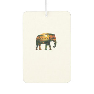 Désodorisant Pour Voiture African Elephant Sunset Safari Nature Lots