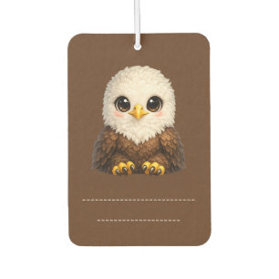 Désodorisant Pour Voiture Aigle chauve mignon aux grands yeux dans la nature