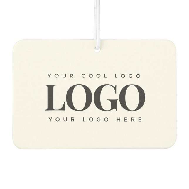 Désodorisant Pour Voiture Ajouter votre logo commercial Rectangle Simple Min (Devant)