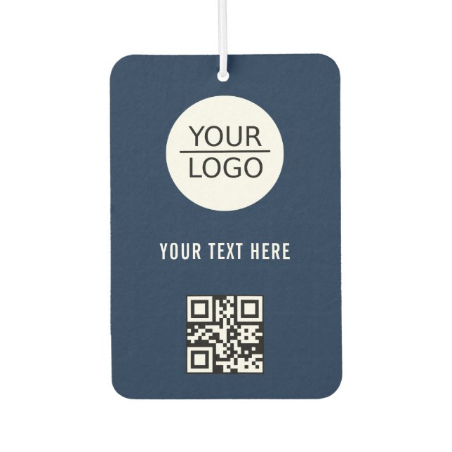 Désodorisant Pour Voiture Ajouter votre logo QR Code Promotion de texte pers (Devant)