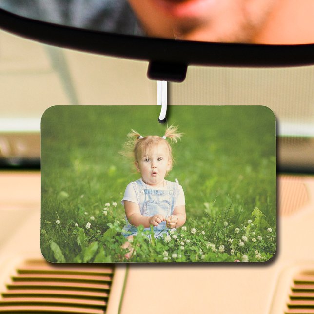 Désodorisant Pour Voiture Ajouter votre propre photo auto (Add your own photo to create a fun auto air freshener and choose your scent, too.)