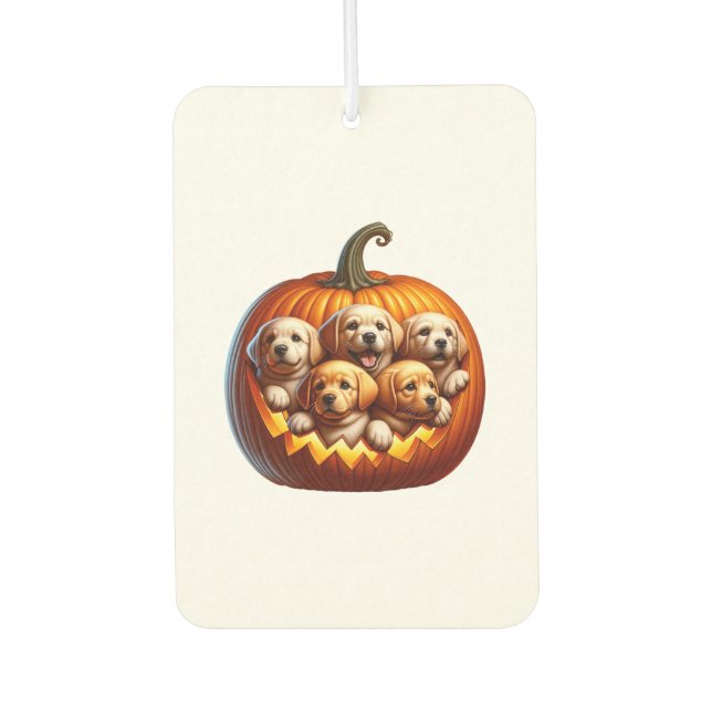 Désodorisant Pour Voiture Akita Dog Halloween Square (Devant)