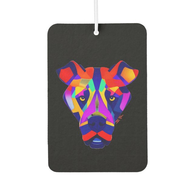 Désodorisant Pour Voiture Alexander Dog noir de la voiture freshenseur d'air (Devant)