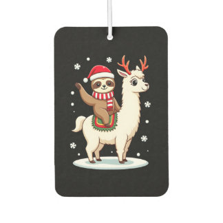 Désodorisant Pour Voiture Alpaca Sloth Christmas (3)