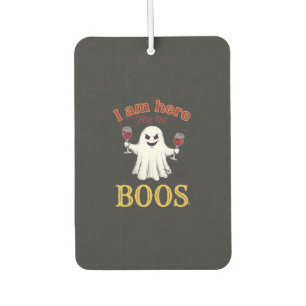 Désodorisant Pour Voiture Am Here Boos Halloween Fantôme Verres à Vin Araign
