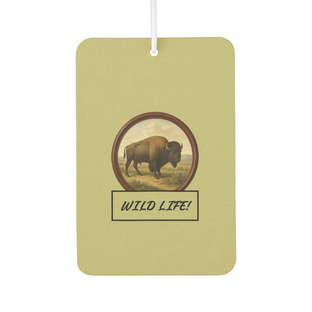 Désodorisant Pour Voiture American Bison Dark Khaki Auto/Camion Air Freshene (Devant)