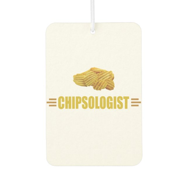 Désodorisant Pour Voiture Amoureux de chips de pommes de terre amusants (Devant)