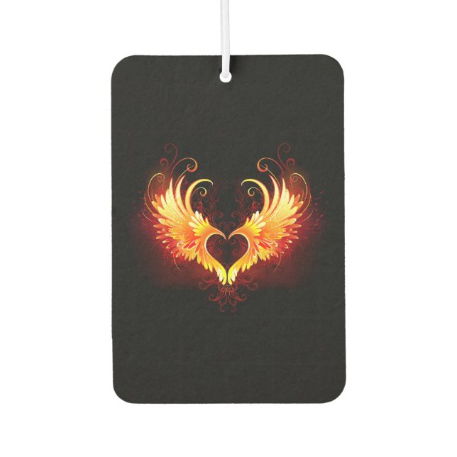 Désodorisant Pour Voiture Angel Fire Heart with Wings (Devant)