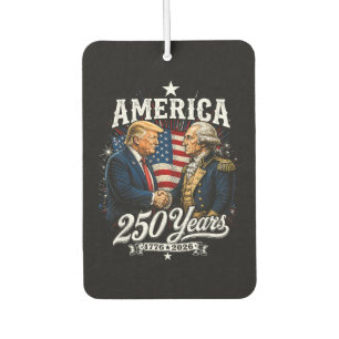 Désodorisant Pour Voiture Anniversaire de l'Amérique 250e Trump Washington