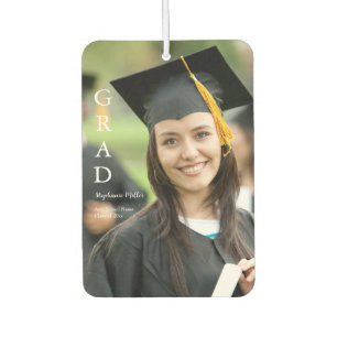 Désodorisant Pour Voiture Annonce de remise de diplôme Nom personnalisable É