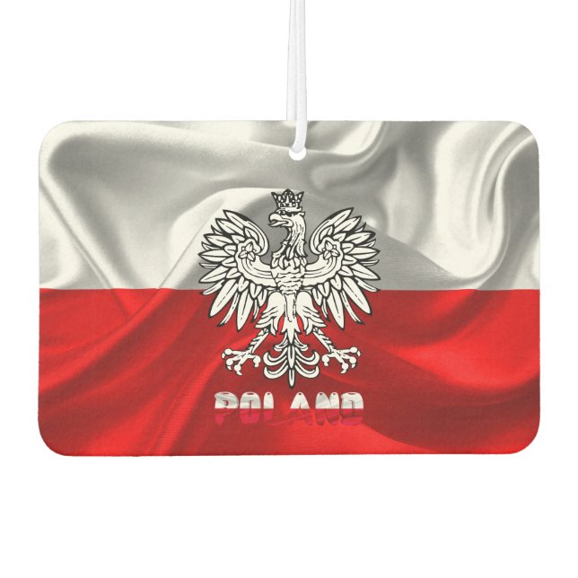 Désodorisant Pour Voiture Armoiries de la Pologne (Devant)
