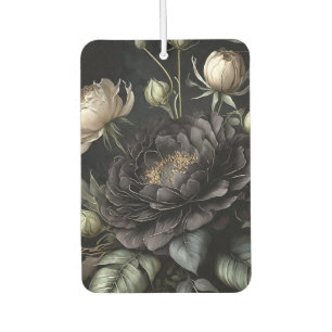 Désodorisant Pour Voiture Arrangement gothique Rose Fleur noire