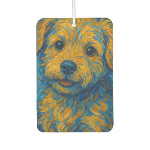 Désodorisant Pour Voiture Art de chien fantaisiste dans le style de Van Gogh