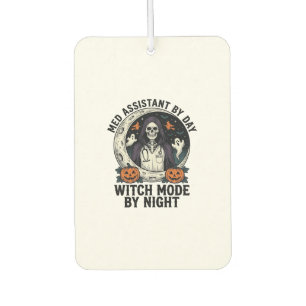 Désodorisant Pour Voiture Assistant médical Sorcière d'Halloween Gravure Vin