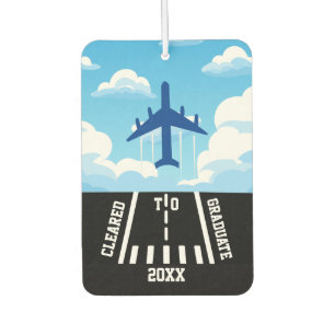 Désodorisant Pour Voiture Autorisé à graduer année Avion Piste Nuages