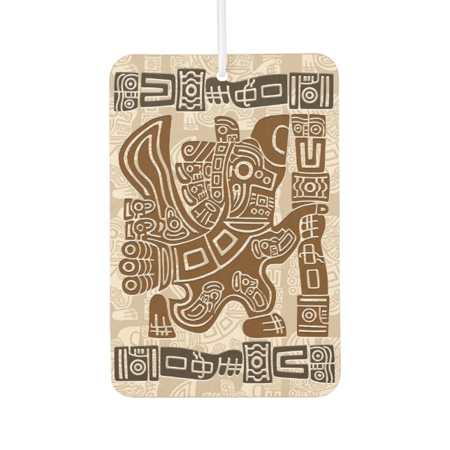 Désodorisant Pour Voiture Aztec Eagle Guerrier Tribal Art antique (Devant)