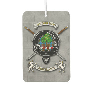 Désodorisant Pour Voiture Badge et épées du clan Anderson