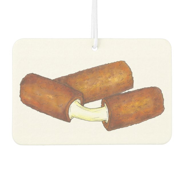 Désodorisant Pour Voiture Baguettes de fromage Mozzarella Consommation Alime (Devant)