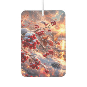 Désodorisant Pour Voiture Baies rouges d'hiver de braises de neige