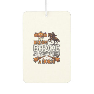Désodorisant Pour Voiture Balai Cassa Chevaucher Cheval Citrouille Cowboy Ch