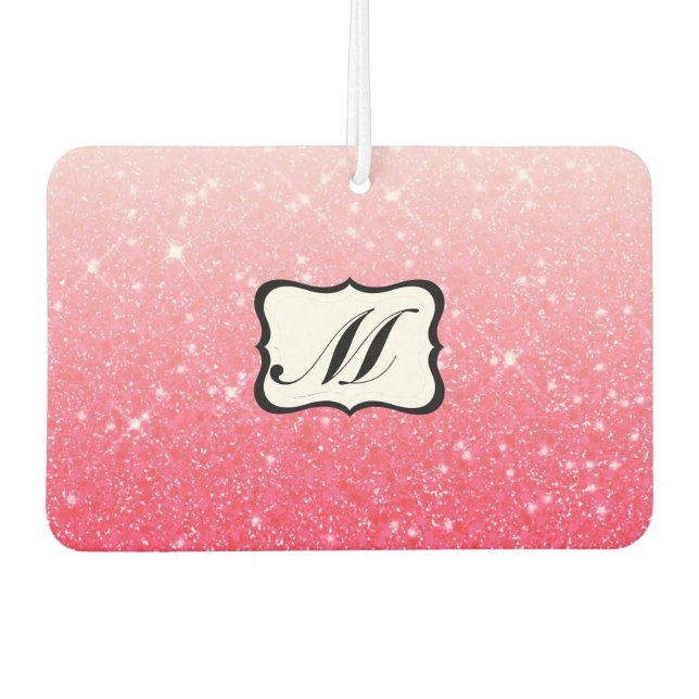 Désodorisant Pour Voiture Beau rose Monogramme (Devant)
