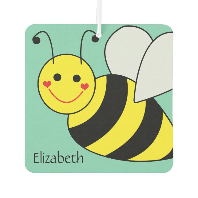 Désodorisant Pour Voiture Bee Bumble Personnalisée (Devant)